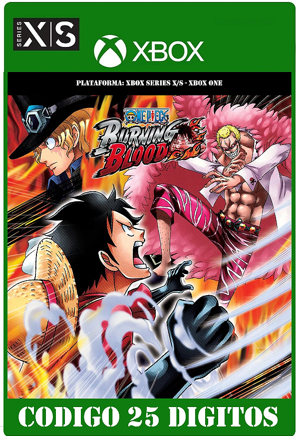 One Piece Burning Blood - Xbox One / Series X|S (Código 25 Dígitos) Mídia Digital