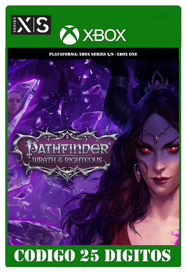 Pathfinder Wrath of the Righteous - Xbox One / Series X|S (Código 25 Dígitos) Mídia Digital
