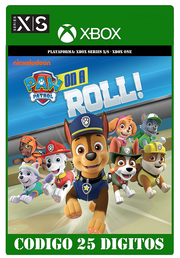 Paw Patrol On a Roll - Xbox One / Series X|S (Código 25 Dígitos) Mídia Digital