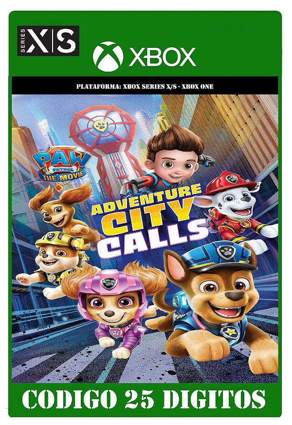 Paw Patrol The Movie Adventure City Calls - Xbox One / Series X|S (Código 25 Dígitos) Mídia Digital
