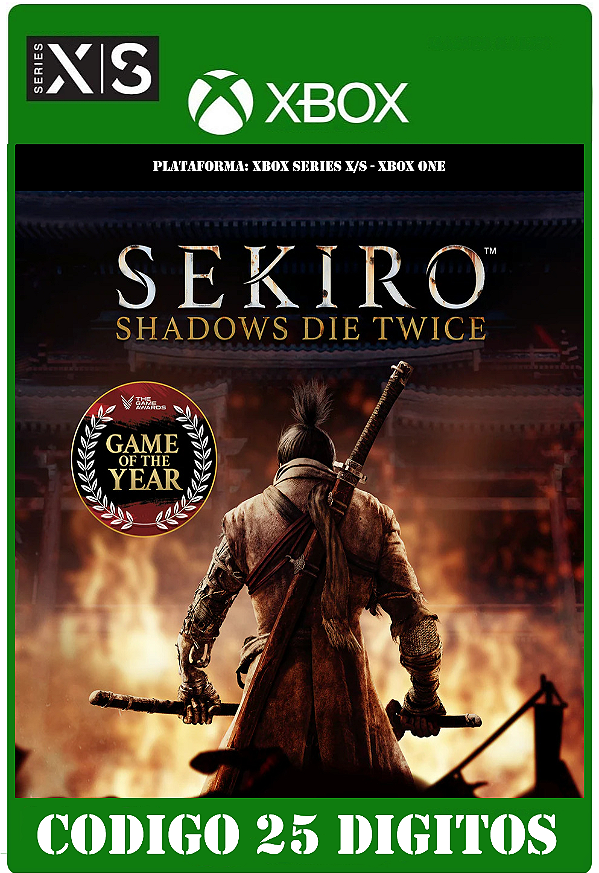 Sekiro: Shadows Die Twice - Edição Jogo do Ano - Xbox One / Series X|S (Código 25 Dígitos) Mídia Digital