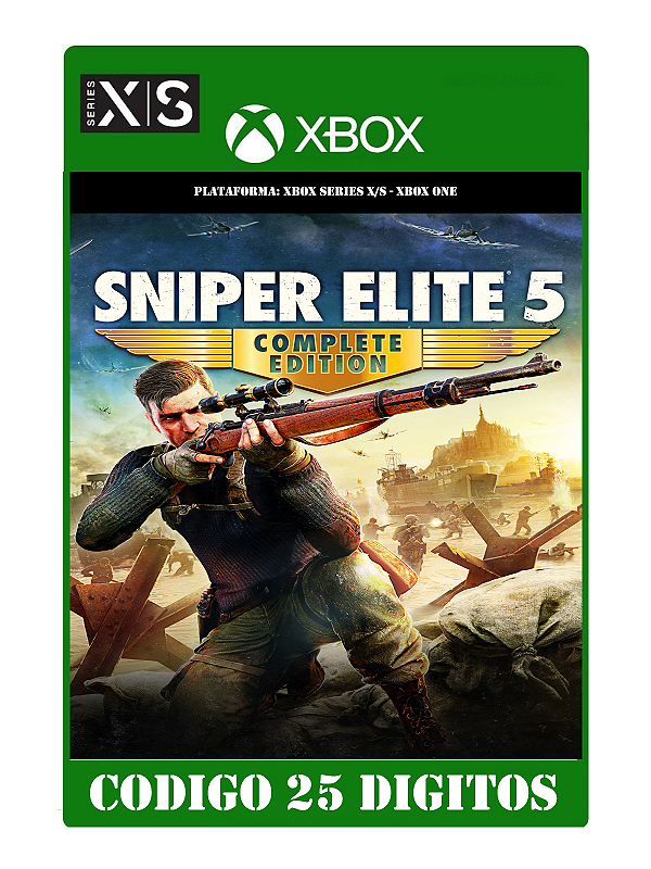 Sniper Elite 5 Complete Edition - Xbox One / Series X|S (Código 25 Dígitos) Mídia Digital