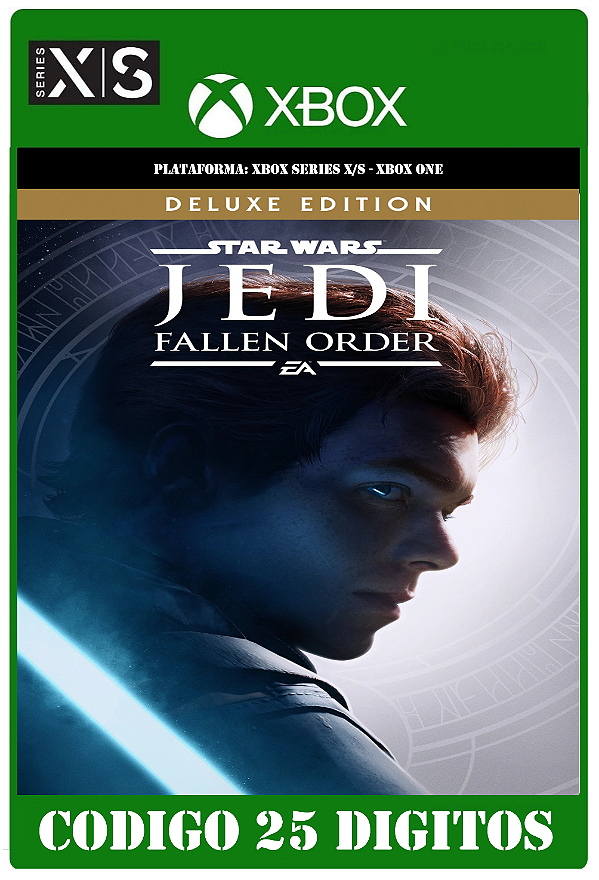 STAR WARS Jedi Fallen Order Deluxe - Xbox One / Series X|S (Código 25 Dígitos) Mídia Digital