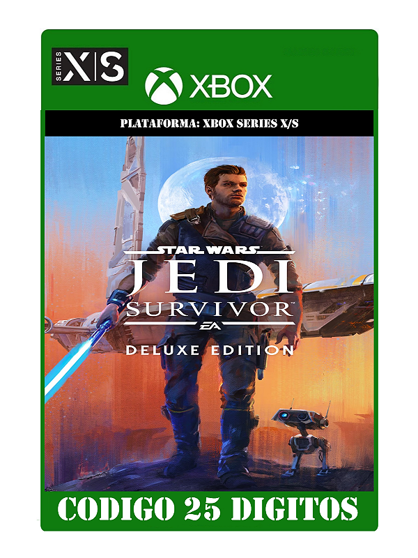 STAR WARS Jedi: Survivor Edição Deluxe - Xbox One / Series X|S (Código 25 Dígitos) Mídia Digital