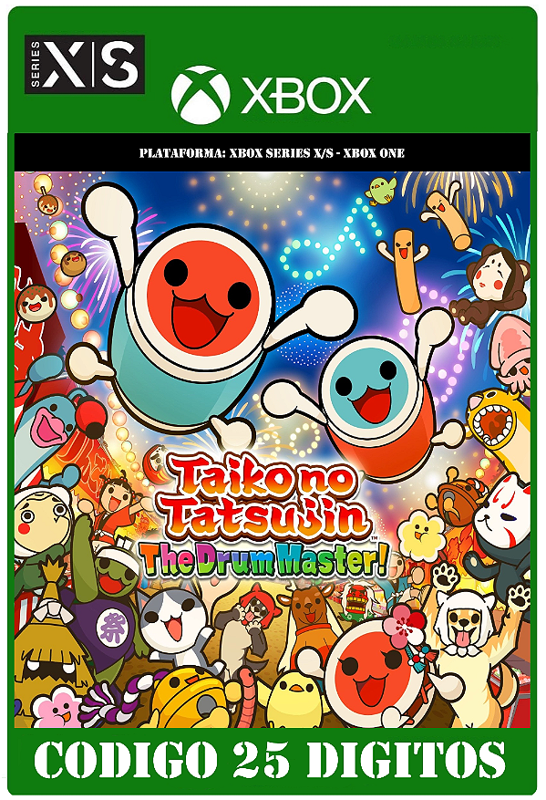 Taiko no Tatsujin The Drum Master! - Xbox One / Series X|S (Código 25 Dígitos) Mídia Digital