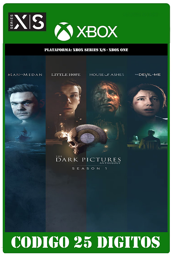 The Dark Pictures Anthology Season One - Xbox One / Series X|S (Código 25 Dígitos) Mídia Digital