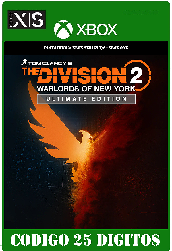The Division 2 - Warlords of New York - Ultimate Edition - Xbox One / Series X|S (Código 25 Dígitos) Mídia Digital