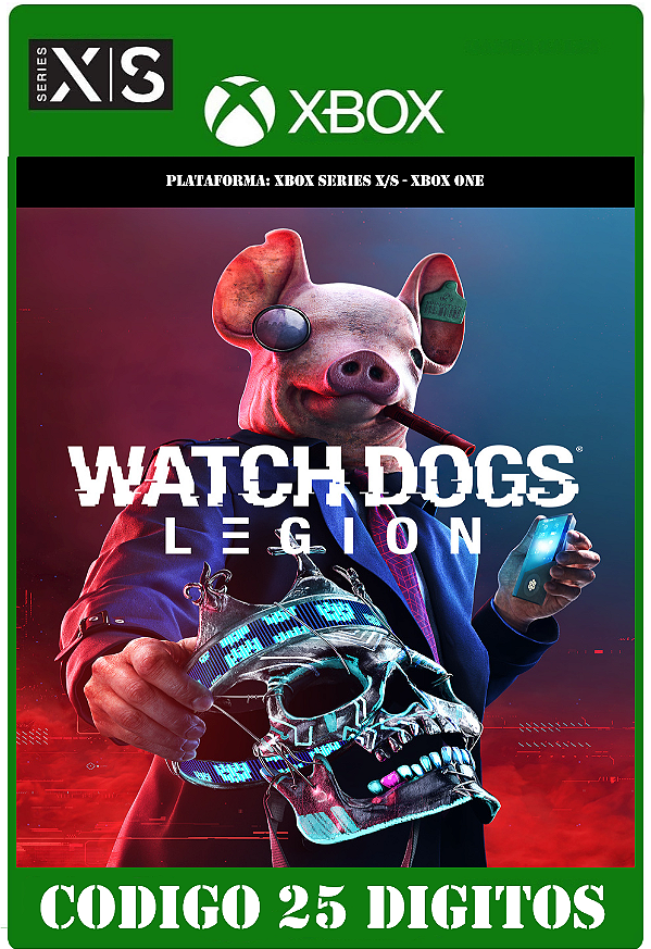 Watch Dogs Legion - Xbox One / Series X|S (Código 25 Dígitos) Mídia Digital