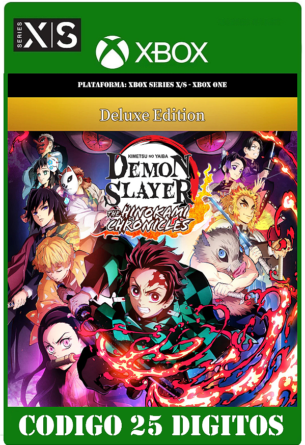 Demon Slayer The Hinokami Chronicles Deluxe Xbox One / Series X|S (Código 25 Dígitos) Mídia Digital