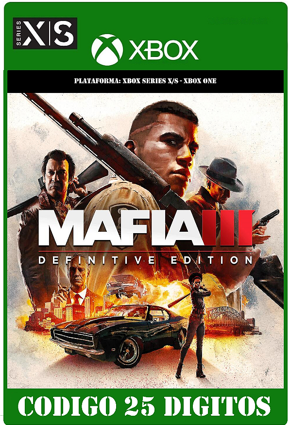 Mafia III 3: Definitive Edition - Xbox One / Series X|S (Código 25 Dígitos) Mídia Digital