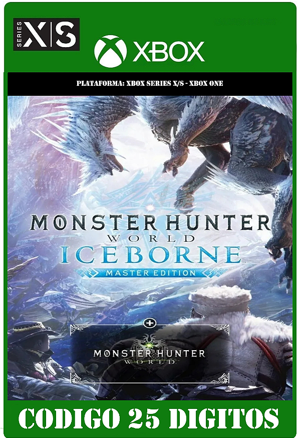 Monster Hunter World: Iceborne Master - Xbox One / Series X|S (Código 25 Dígitos) Mídia Digital