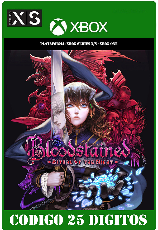 Bloodstained Ritual of the Night - Xbox One / Series X|S (Código 25 Dígitos) Mídia Digital