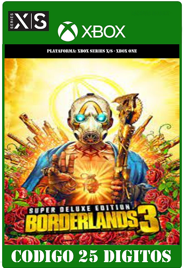 Borderlands 3 - Superdeluxe - Xbox One / Series X|S (Código 25 Dígitos) Mídia Digital