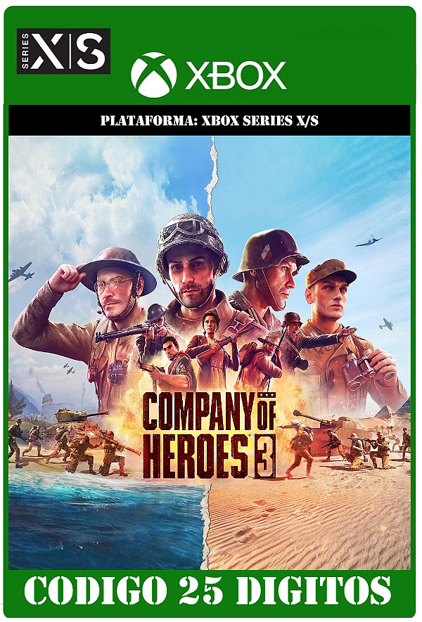 Company of Heroes 3 - Xbox Series X|S (Código 25 Dígitos) Mídia Digital