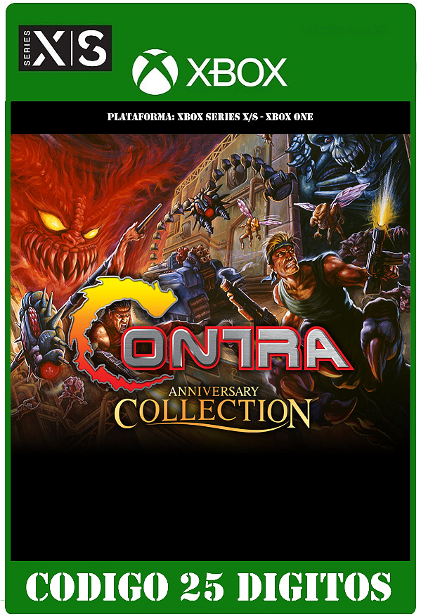 Contra Anniversary Collection - Xbox One / Series X|S (Código 25 Dígitos) Mídia Digital