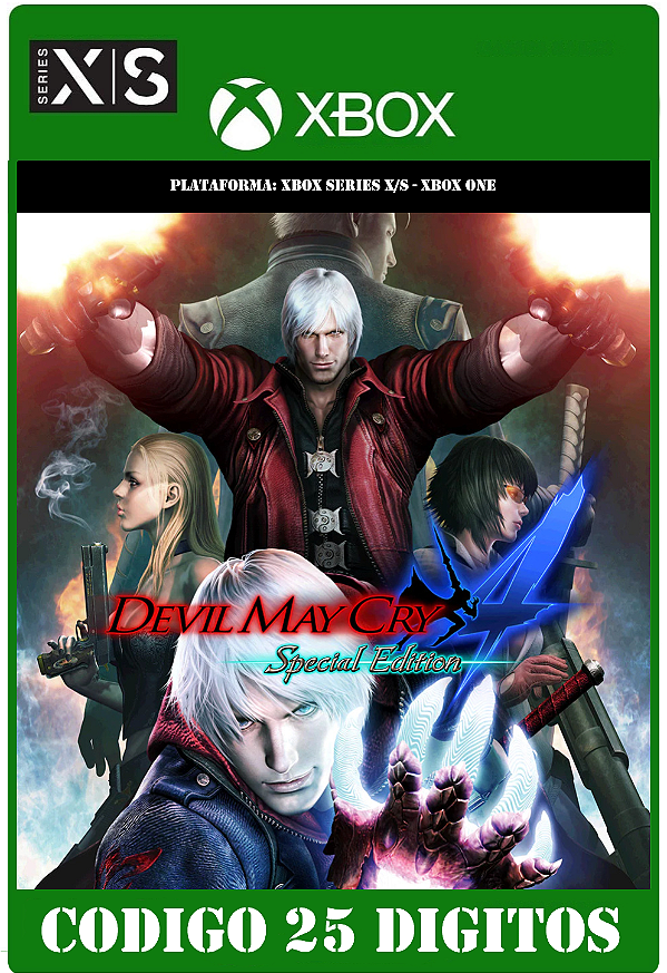 Devil May Cry 4 Special Edition - Xbox One / Series X|S (Código 25 Dígitos) Mídia Digital