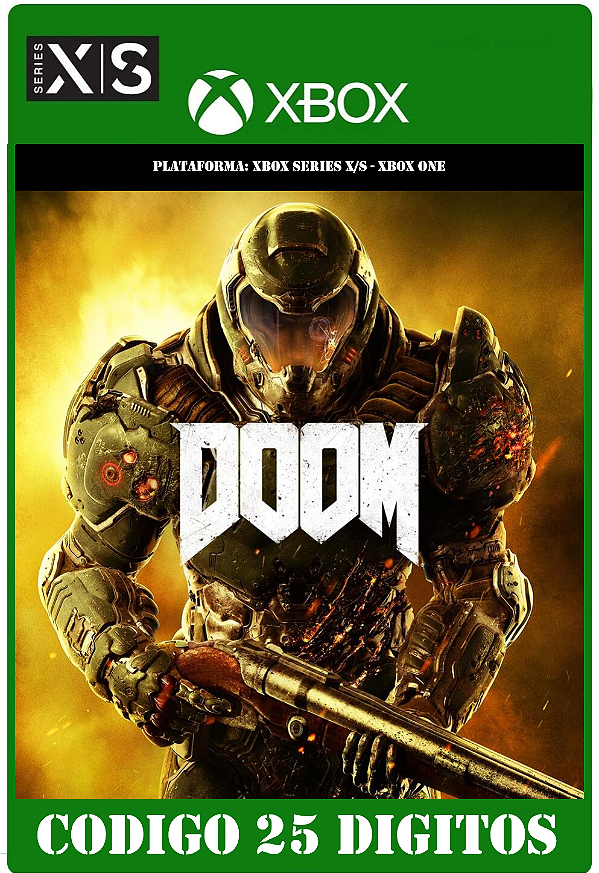 DOOM - Xbox One / Series X|S (Código 25 Dígitos) Mídia Digital