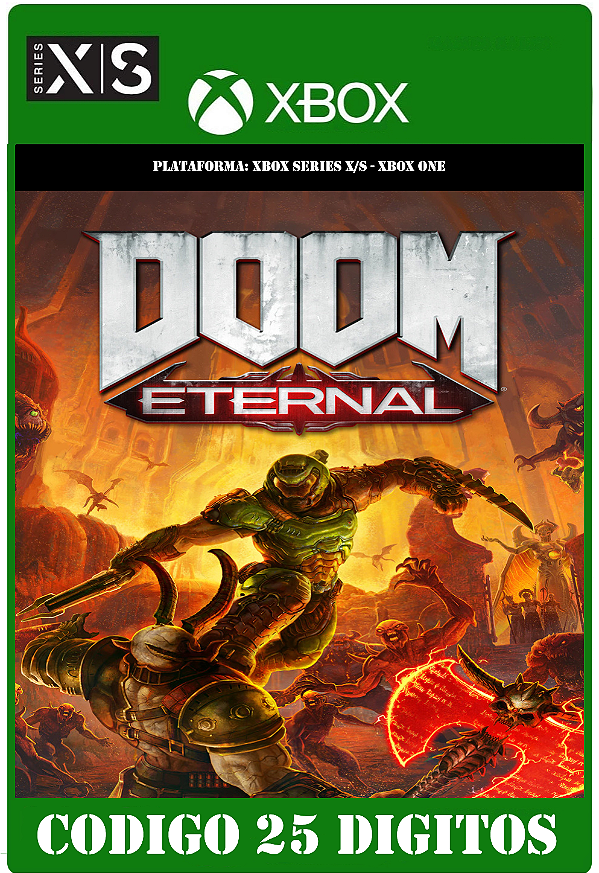 DOOM Eterna - Xbox One / Series X|S (Código 25 Dígitos) Mídia Digital