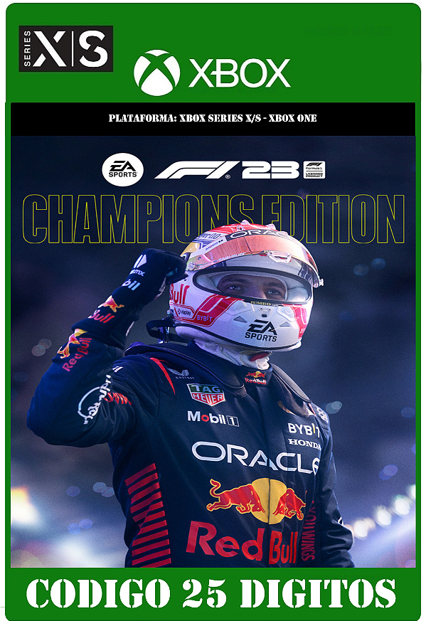 Edição dos Campeões do F1 23 - Xbox One / Series X|S (Código 25 Dígitos) Mídia Digital