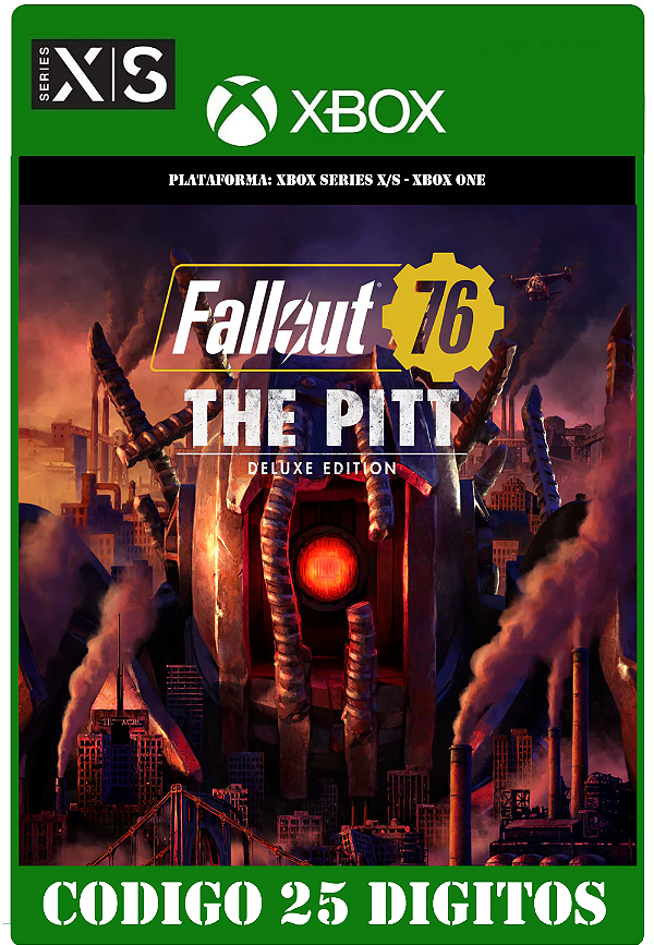 Fallout 76: The Pitt Deluxe - Xbox One / Series X|S (Código 25 Dígitos) Mídia Digital
