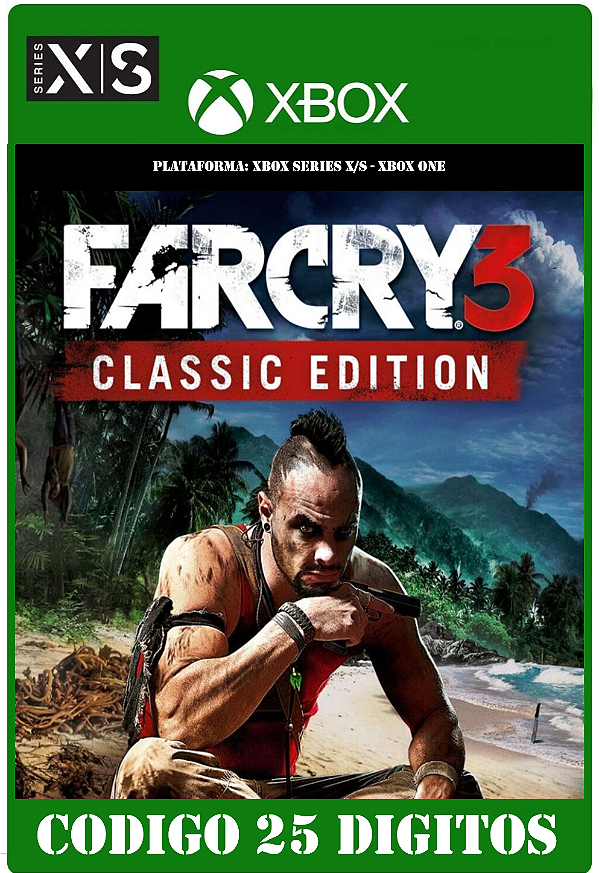 Far Cry 3 Classic Edition - Xbox One / Series X|S (Código 25 Dígitos) Mídia Digital