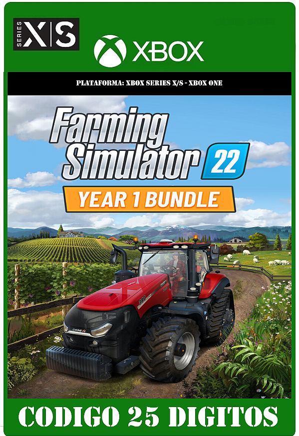 Farming Simulator 22 - YEAR 1 Bundle - Xbox One / Series X|S (Código 25 Dígitos) Mídia Digital