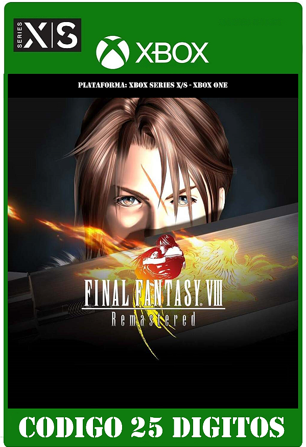 FINAL FANTASY VIII Remastered - Xbox One / Series X|S (Código 25 Dígitos) Mídia Digital