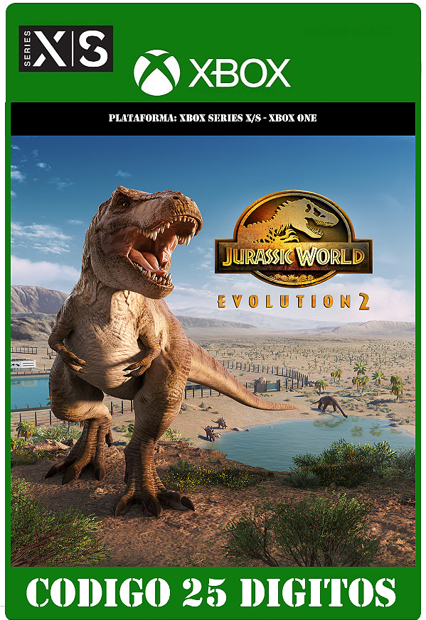Jurassic World Evolution 2 - Xbox One / Series X|S (Código 25 Dígitos) Mídia Digital