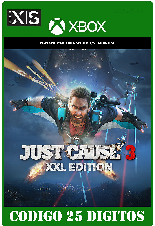 Just Cause 3 XXL - Xbox One / Series X|S (Código 25 Dígitos) Mídia Digital