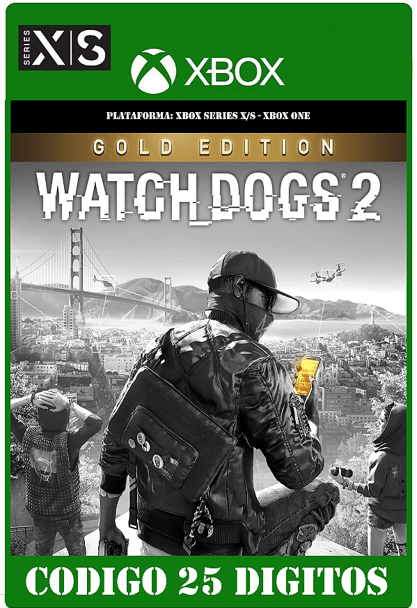 Watch Dogs 2 - Gold Edition  - Xbox One / Series X|S (Código 25 Dígitos) Mídia Digital
