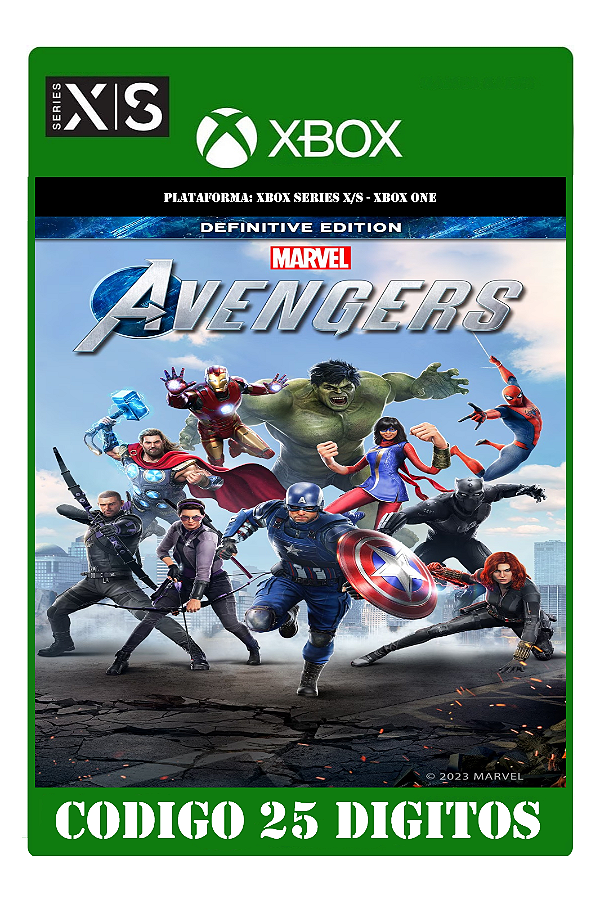 Marvel's Avengers Definitive Edition - Xbox One / Series X|S (Código 25 Dígitos) Mídia Digital