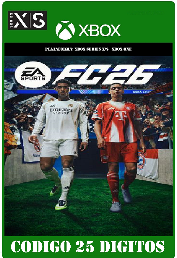 EA SPORTS FC 26 Standard - Xbox One / Series X|S PRECISA TER GAME PASS ULTIMATE (Código 25 Dígitos) Mídia Digital