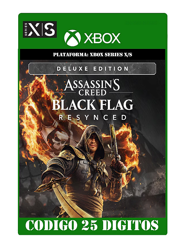 Assassin's Creed Black Flag Resynced - Xbox Series X|S (Código 25 Dígitos) Mídia Digital
