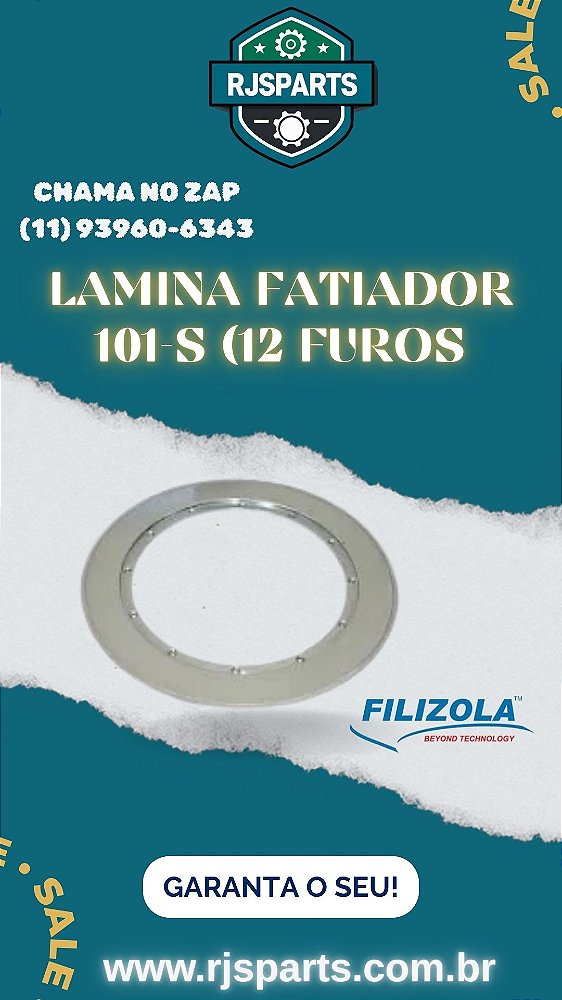 LAMINA FATIADOR DE FRIOS FILIZOLA 101-S/101-SA
