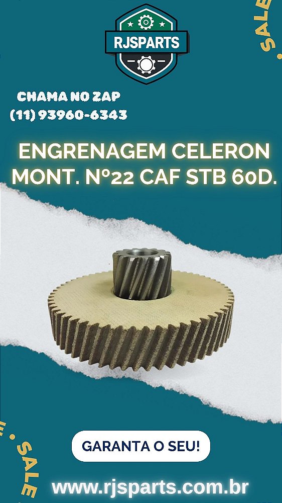 ENGRENAGEM CELERON CAF 22 60 DENTES STB