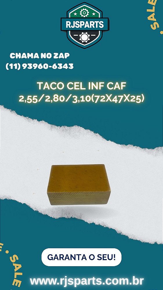 TACO CELERON INFERIOR CAF 2,55/2,82 (KIT COM 5 PEÇAS)