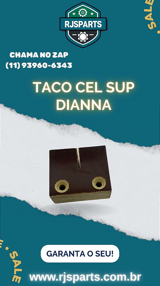 TACO CELERON SUPERIOR SERRA FITA DIANNA (KIT COM 5 PEÇAS)