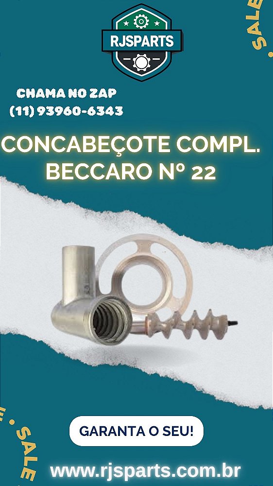 CONJUNTO BOCAL MOEDOR DE CARNE BECCARO 22
