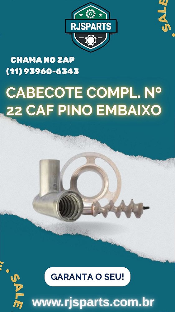 CONJUNTO BOCAL MOEDOR DE CARNE CAF 22 PINO EMBAIXO