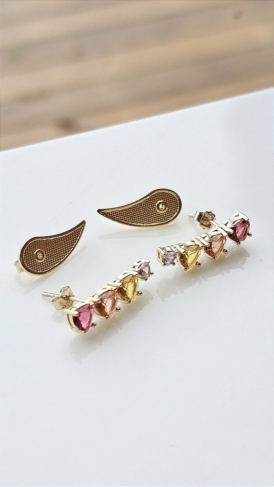 Brinco Mini Ear Cuff Heart Prata925