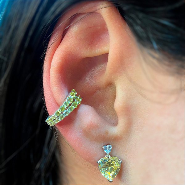Piercing Duplo Yellow Fancy Prata925