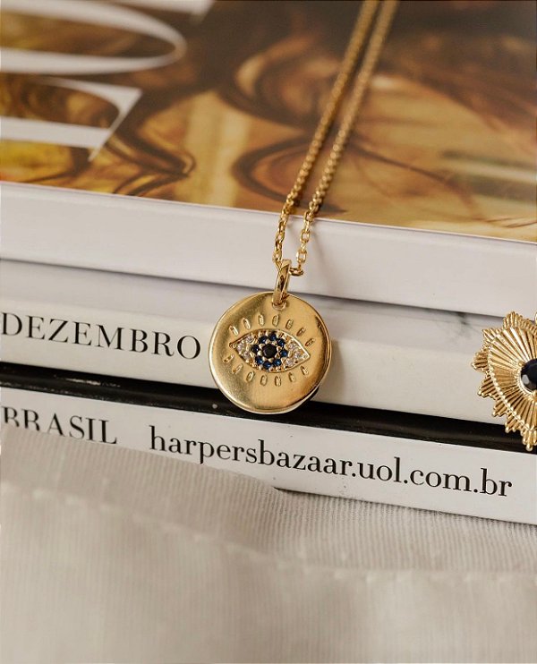 Colar Olho Grego Cravejado