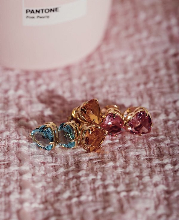 Brinco Coração Colors M