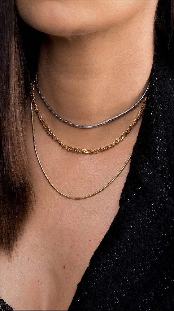 Colar Elos Trabalhados