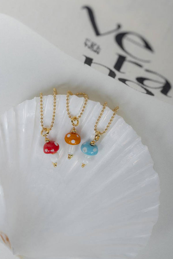 Colar Cogumelo de Murano