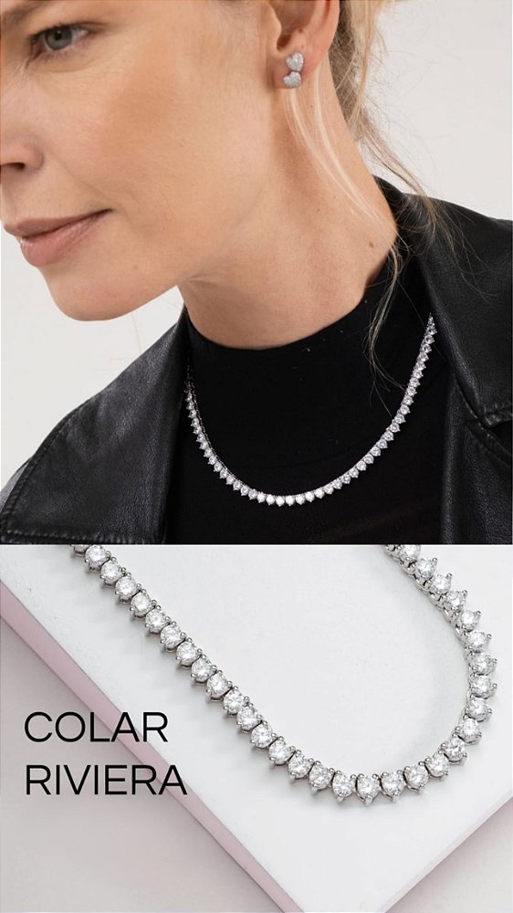 Riviera 3garras 3mm Zircônia Cristal