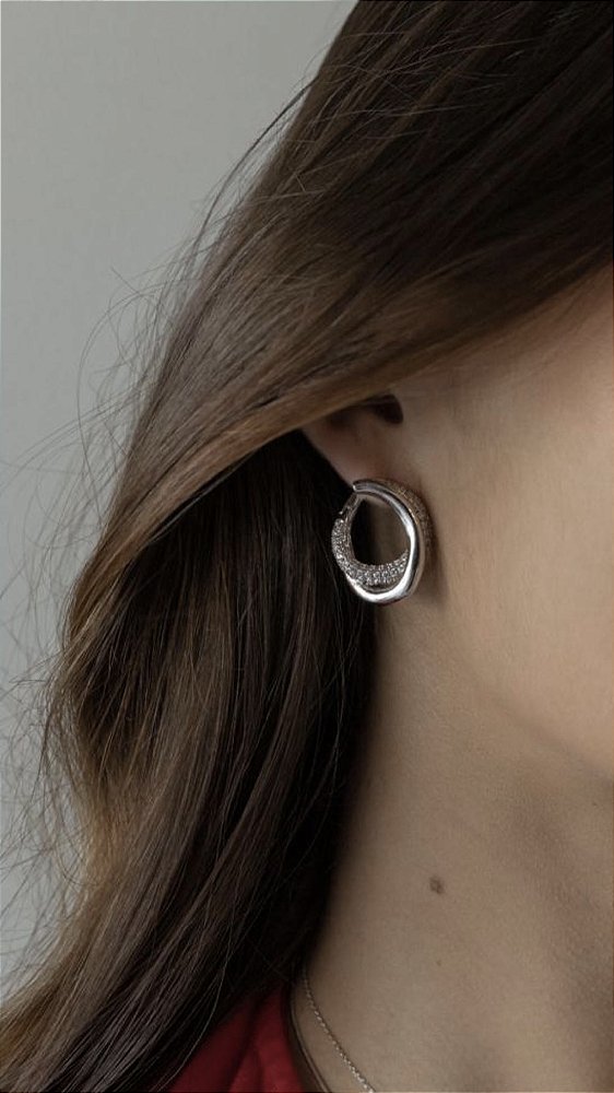 Brinco Gota Cravejada