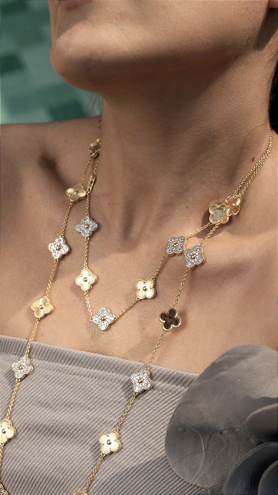 Colar insp. Van Cleef Curto