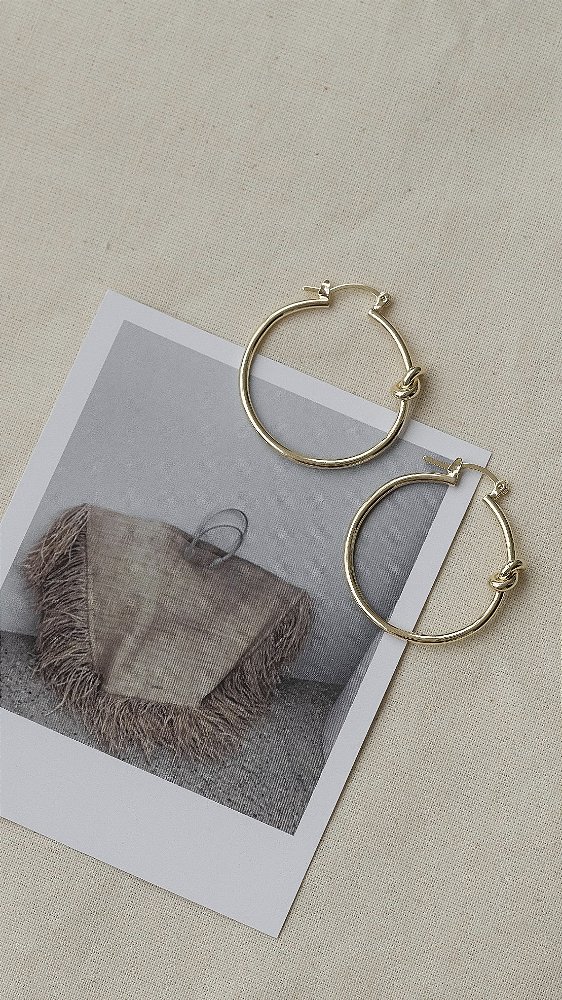 Brinco Argola Nó Frontal