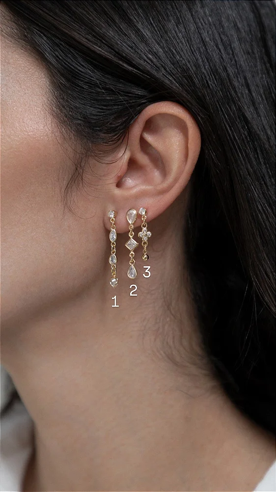 Brinco Cascata Formas - Vendido Separadamente